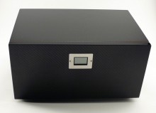 Carbon Fiber Glossy Cigar Humidor 150 cigars