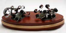 Eight-Watch Watch Winder with Walnut and Pecan Base