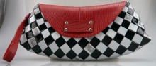 Nahui Ollin Arm Candy Purse in Black and White